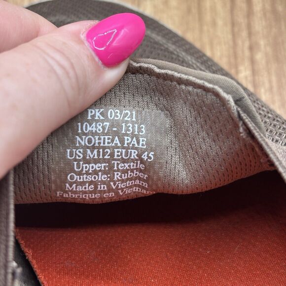 OLUKAI NOHEA PAE Mustang Knit Tan Khaki Men’s Size 13 Slip On Loafer Shoes - Picture 8 of 9